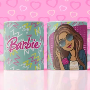 Diseño de tazas de Barbie paquete 2 para sublimar