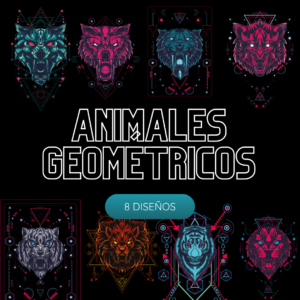 Diseños animales geométricos vectores