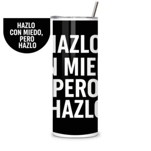 Termo con frase motivacional