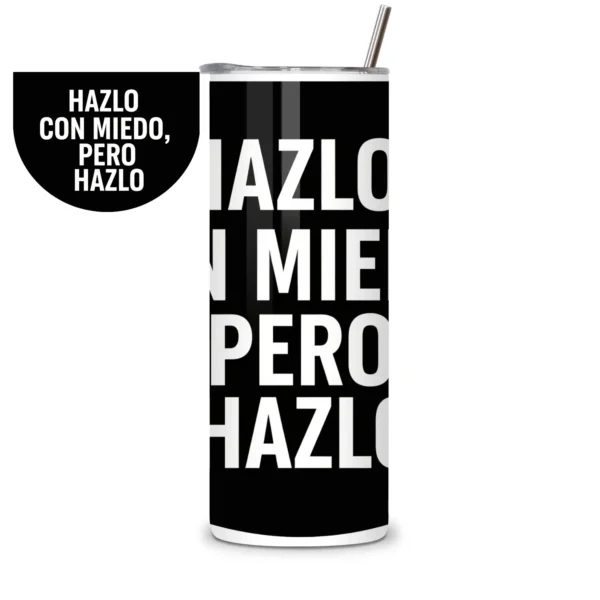Termo con frase motivacional
