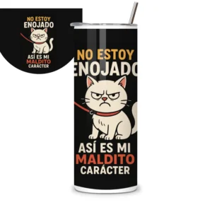 Termo con gatito animado