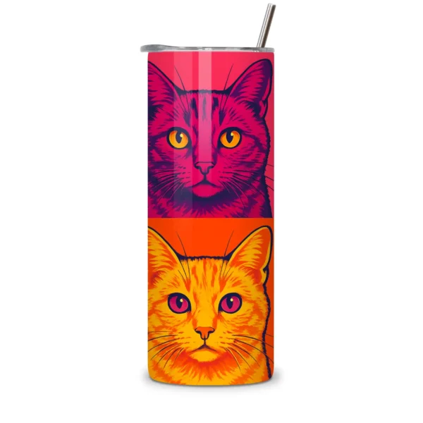 Gato Pop Art Warhol Termo - Imagen 2