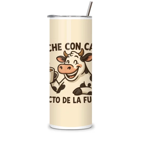 Termo de vaquita con café