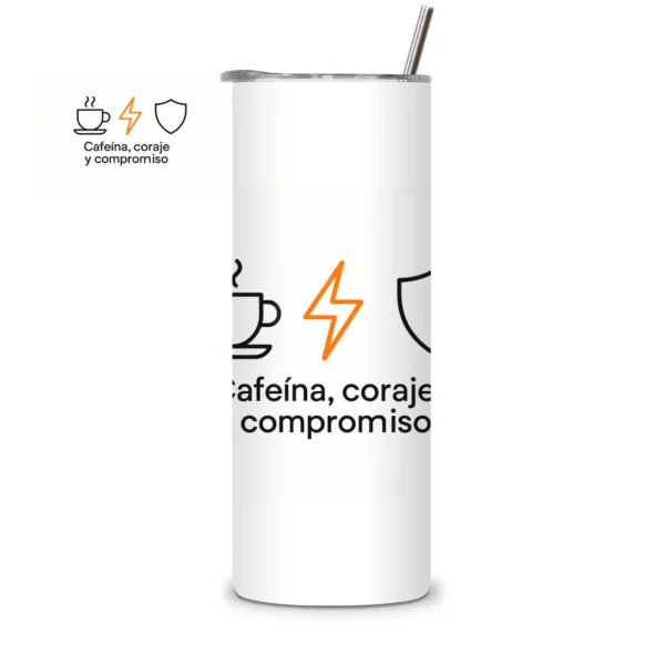 termo cafeina coraje y compromiso