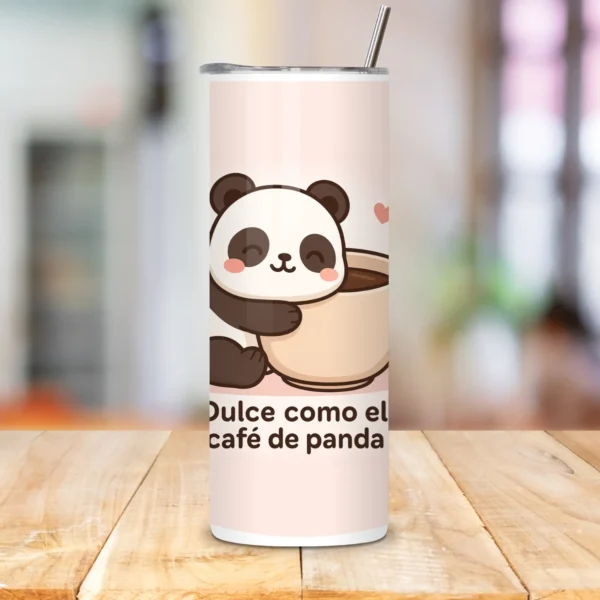termo con imagen de pandita