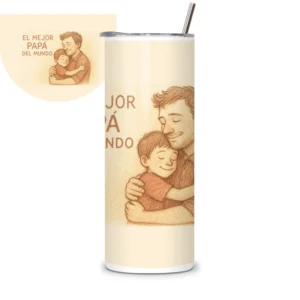 Termo regalo para el mejor papa del mundo
