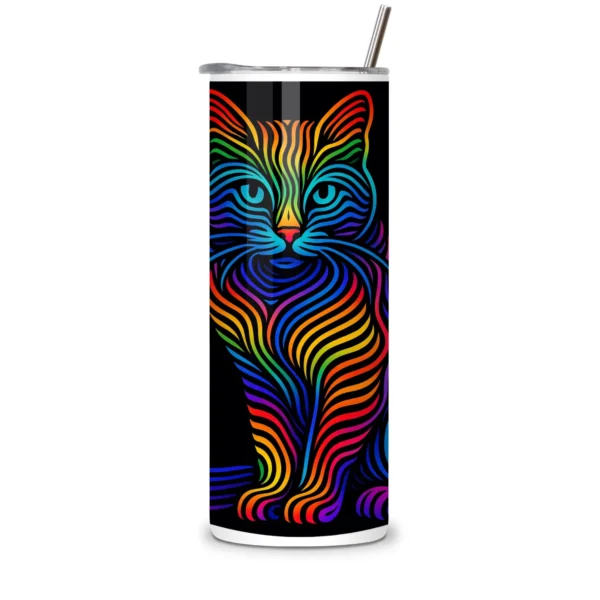 Gato Psicodélico Termo 20 OZ - Imagen 2