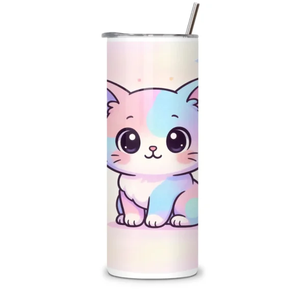 Termo Gato Kawaii 20 Oz - Imagen 2
