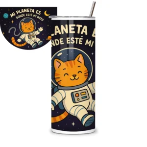 Termo Gato Galaxia 20 Oz