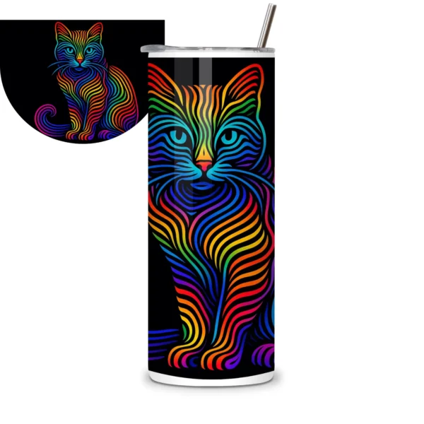 Gato Psicodélico Termo 20 OZ